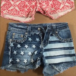 🇺🇸Miss Me patriotic Stars and Stripes shorts🇺🇸